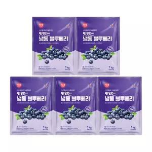 씨제이프레쉬웨이 이츠웰 냉동블루베리1kg x 5개