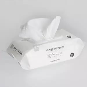 [2개 세트] 히키스 물걸레 청소포 대형 30매 엠보싱 밀대 청소용물티슈 주방 욕실