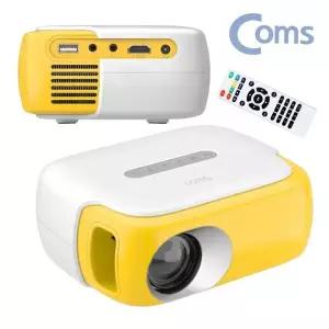 COMS 미니 LED 빔프로젝터 영사기 리모컨 홈시어터