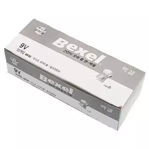 [RIZPICK]벡셀 9V 망간건전지 x1박스(10개) 배터리 사각건전지