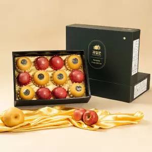 (HOT특가딜)(신선집중) 과일꾼 사과배 혼합 선물세트 3호(6kg 사과6/배6)+보자기 무료동봉