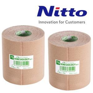 NITTO  키네시올로지 7.5cmx5M 2롤 근육 테이프 스포츠 테이핑 닛또 니토 키네시오