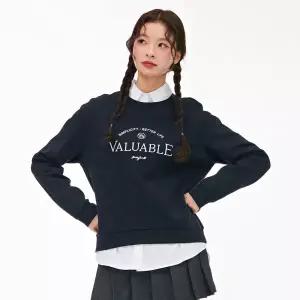 [체이스컬트][본사][2color] W 레터링 맨투맨