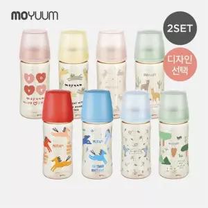 모윰 3세대 PPSU 노꼭지 올인원 젖병 270ml 2팩 - 디자인선택