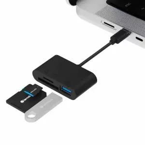 아이엠듀 3in1 SD카드 리더기 C타입 USB 케이블 멀티 리더기