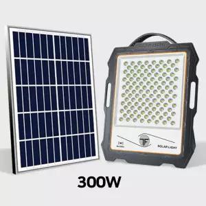 태양광 투광등 (MJ-D 포터블 300w)/패널분리설치 대용량배터리적용 리모컨작동/벽등 벽걸이등 투광기 가로등 농장 농막 현관 입구 마당조명 시골길 시골집 펜션 전원주택 써치등