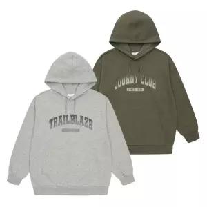 에꼴리에 TC01 그라 레터링 더블직 후드티  25C1403