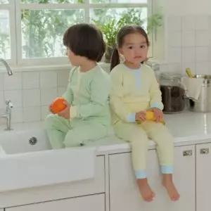 단추포인트 배앓이 30수 후라이스실내복(3color)