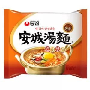 농심 안성탕면 125g 봉지라면 40개 회사 탕비실간식 간단요리 pc방음식 출출할때 라면