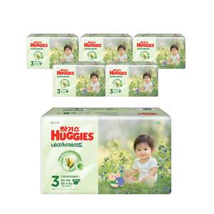 하기스 NEW 네이쳐메이드 밴드형 기저귀, 3단계 공용 50매, 3팩, 2개(300매)