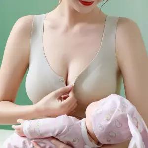 심리스 수유브라 브래지어 빅사이즈 산모 모유 앞버튼 임산부 노와이어 속옷