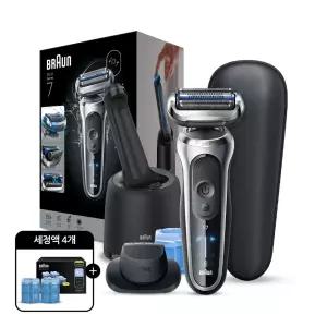 [BRAUN] 브라운 전기면도기 NEW 시리즈7스킨쉴드 세척충전스테이션+정밀트리머 73-S82010cc (실버 색상선택)