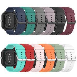 Huami Amazfit GTS 4/2 Mini 3 2e Bip U Pro 용 스마트 시계 밴드 20mm 실리콘
