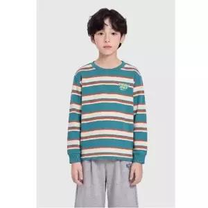 [갤러리아] 스트라이프 티셔츠 QATS06641_그린