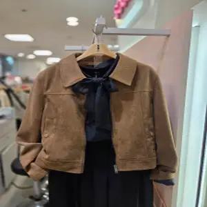 [숲][숲] SOUP 카라 스웨이드 인조 집업 봄버 점퍼 OCRLER1 28