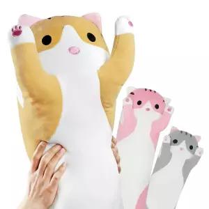 모찌 귀여운 고양이 애착인형 야옹이 발바닥 바디필로우 50cm 안고 자는 베개