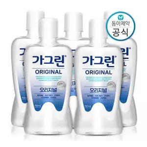 가그린 가글 750ml 5개 오리지널/제로/스트롱