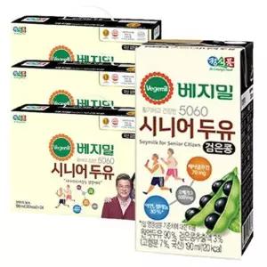 베지밀 5060 시니어 두유 검은콩 190ml 72개 -