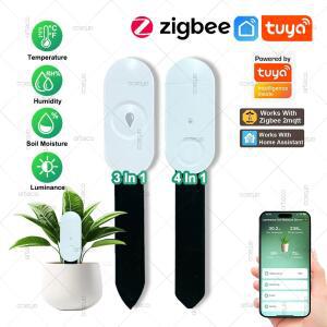 온습도시계 ZIGBEE 스마트 토양 테스터 습도 온도 수분 ZIGBEE2MQTT와 홈 어시스턴트 작동합니다 LIFE 휘도 SMART 센서는