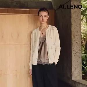 [알렌오][ALLENO] 26FW 울블렌디드 비즈 가디건