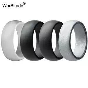 4 개/대 8mm 612 학년 FDA 실리콘 반지 저자 극성 Crfit 남성 위한 100