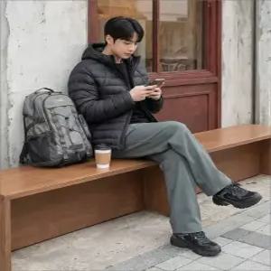 [국내백화점 매장정품] 내셔널지오그래픽 N261UPT902 벨티드 세미루즈핏 스트레이트 KHAKI N261UPT902055