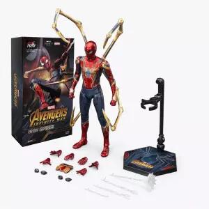 체리라인 마블 ZD TOYS 스파이더맨 인피니티 워 아이언스파이더 정품 액션 관절 피규어 1/10 거치대포함