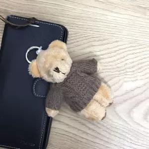 국내산 인형옷 제작 귀여운 테디베어 니트T 곰 곰돌이 인형 키링 커플 가방 장식 열쇠고리 졸업 입학 선물