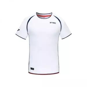 YONEX 253TS011M 화이트 남성용 액티브 절개 라인 게임웨어