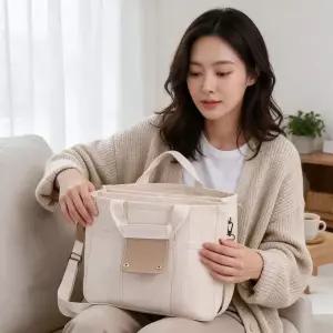 기저귀가방 캔버스 토트백 숄더백 크로스백 육아 외출 여행 가방