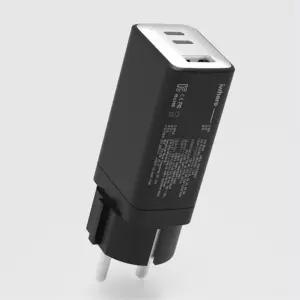 초고속 충전기 접지 3포트 65W  USB고속충전기