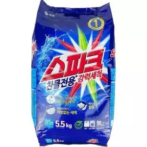 찌든때제거 스파크 분말세제 일반 드럼겸용세제 리필 - O 5.5kg