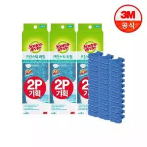 [3M] 스카치 브라이트 변기청소용 크린스틱 리필 6+6입x3개(총36입)