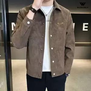 남성 스웨이드 트러커 자켓 가을 겨울 기모 안감 워크 크롭 점퍼 아우터 WI244J