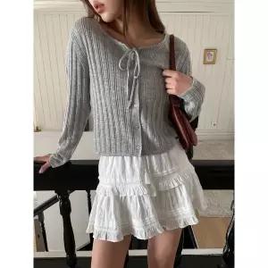후아유 Ski Ribbon Cardigan WHCKG2443F