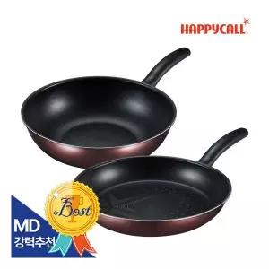 해피콜 올 뉴 컴포트 다이아몬드 IH 인덕션 후라이팬 2종 C세트(28팬+28웍)