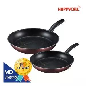 해피콜 올 뉴 컴포트 다이아몬드 IH 인덕션 후라이팬 2종 A세트(24팬+28팬)