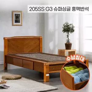 현대의료기 205SS V2 슈퍼싱글 홍맥반석 돌침대 수납침대