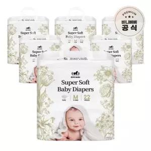 비니베베 비니베베 슈퍼소프트 테이프형 M 22매 6팩