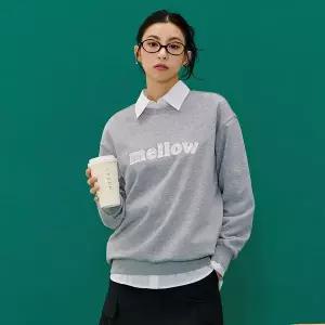 [하프클럽/체이스컬트]여성 레이스 그래픽 맨투맨 티셔츠-EARG5165B0B