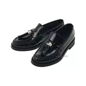 [지미추] SS25 여성 애디 로퍼 ADDIE PEARL PAT BLACK