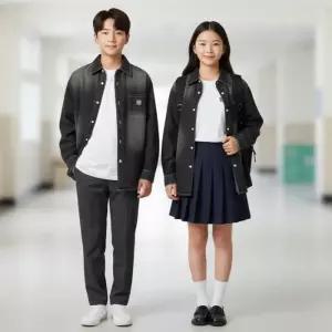 세이브존07 남여블랙데님셔츠  26S1301