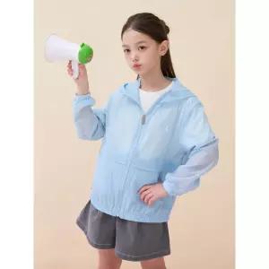 [BEANPOLE KIDS] 에어리 한 줌 바람막이 점퍼  스카이 블루 (BI6339U01Q)