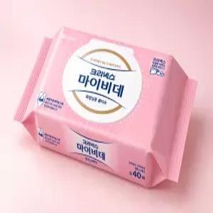 크리넥스 캡 밸런스케어 마이비데 화장실용 40매 9팩