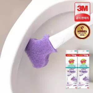 3M 스카치브라이트 변기청소용 베이킹소다 크린스틱 리필 20개(5+5입x2개) 핸들별도구매