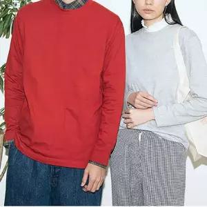 아동 데일리 편한 베이직 송 긴팔 라운드 크롭티