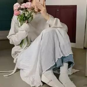 핫핑 [MADE][러블리무드] 타니안 타이 세미크롭 루즈핏 긴팔맨투맨