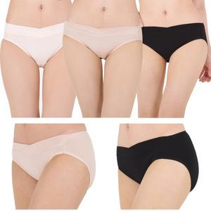 프레벨라 임산부 면스판 브이랩로우 면스판 요일팬티(5종세트)