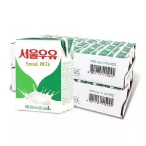 서울우유 멸균우유 200ml 48팩 (24입+24입 2박스)