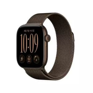 애플워치 12 GPS 42mm 다크 브론즈 알루미늄, 다크 브론즈 밀레니즈 루프 MKDC4KH/A